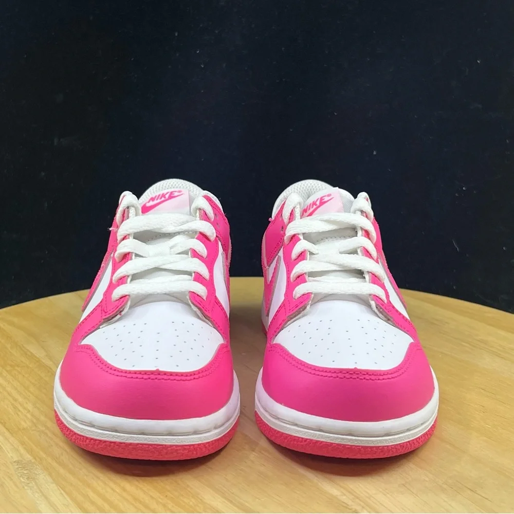 Nike Dunk Low Laser Fuchsia Pre School Sizes FB9108-102 Nike Dunk Pink
